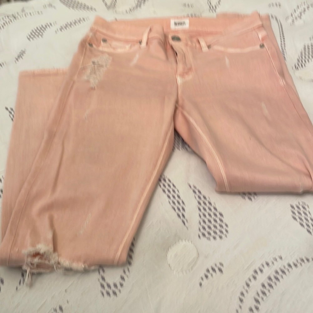 Hudson champagne pink jeans - ripped - Size 27